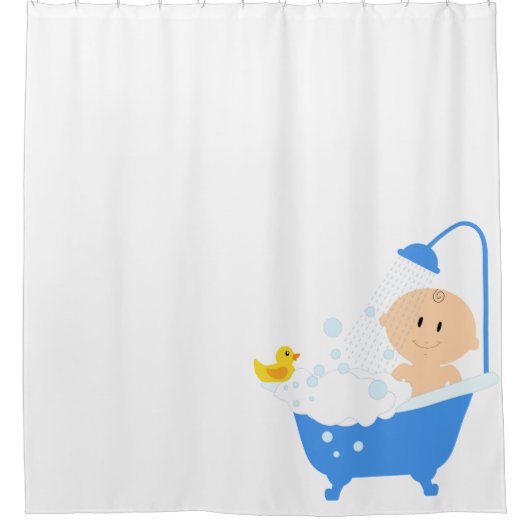 かわいいベビー浴槽 シャワーカーテン (正面)