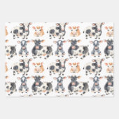 かわいいベビー牛の包装紙シート ラッピングペーパーシート (正面2)