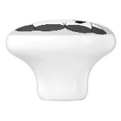 かわいいベビー牛漫画 セラミックノブ (側面)