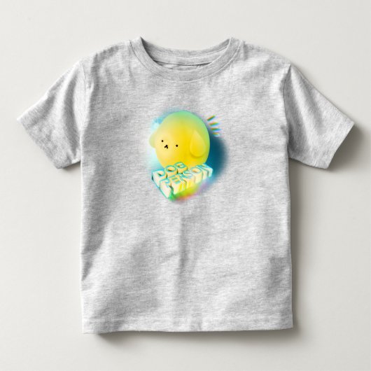 かわいいベビー犬 トドラーTシャツ (正面)