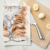 かわいいベビー猫キッチンタオル キッチンタオル (四つ折り)