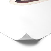 かわいいベビー猫ヘッドフォン ポスター (角)