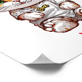 かわいいベビー猫名前をカスタムする ポスター (角)