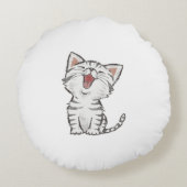 かわいいベビー猫 ラウンドクッション (裏面)