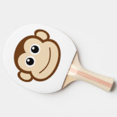 かわいいベビー猿の顔 卓球ラケット (横)