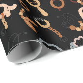 かわいいベビー玩具パターンイラストレーション ラッピングペーパー (ロールコーナー)