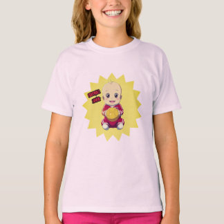 かわいいベビー着用のサッカー選手の服装 Tシャツ