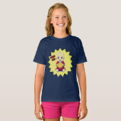 かわいいベビー着用のサッカー選手の服装 Tシャツ (正面フル)