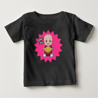 かわいいベビー着用サッカー選手の衣装Tシャツ ベビーTシャツ