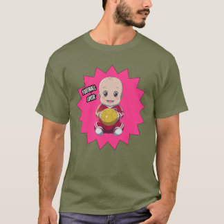 かわいいベビー着用サッカー選手の衣装Tシャツ Tシャツ