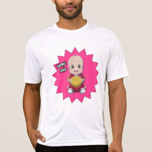 かわいいベビー着用サッカー選手の衣装Tシャツ Tシャツ