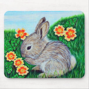 かわいいベビー絵画ラビット マウスパッド