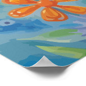 かわいいベビー羊 ポスター (角)