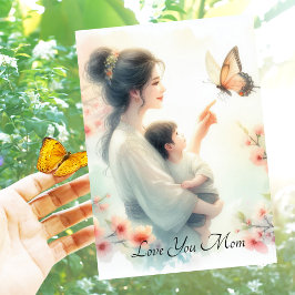 かわいいベビー蝶と母の日|過去記事 シーズンカード