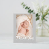 かわいいベビー誕生のお知らせサンキューポストカード ポストカード (スタンド正面)