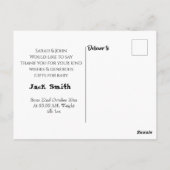 かわいいベビー誕生のお知らせサンキューポストカード ポストカード (裏面)