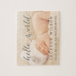 かわいいベビー誕生のお知らせ ジグソーパズル