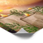 かわいいベビー読チックの本アート子供部屋 ポスター (角)