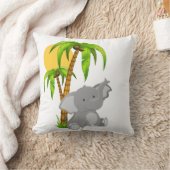 かわいいベビー象の装飾用クッション クッション (ブランケット)