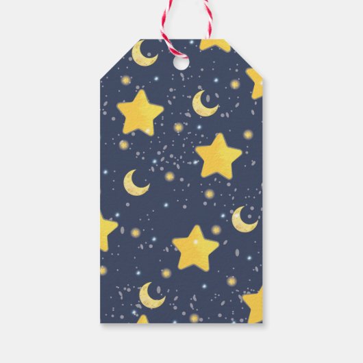 かわいいベビー象カスタム象ありがとう ギフトタグ (裏面)