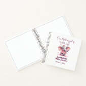 かわいいベビー象ベビーガールシャワーゲストブック ノートブック (内部)