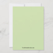 かわいいベビー象及びカップケーキの誕生日の招待状 招待状 (裏面)