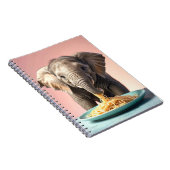 かわいいベビー象食べ象のスパゲッティ ノートブック (右側)