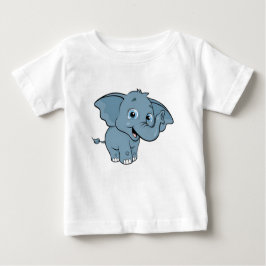 かわいいベビー象 ベビーTシャツ