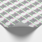 かわいいベビー象 ラッピングペーパー (角)