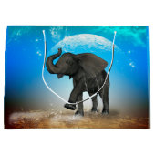 かわいいベビー象 ラージペーパーバッグ (正面)