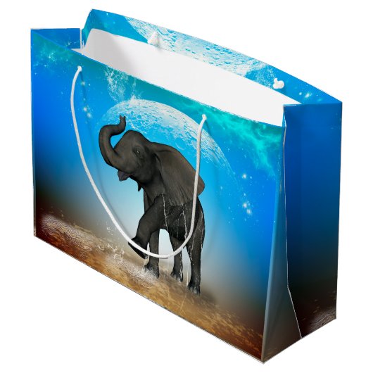 かわいいベビー象 ラージペーパーバッグ (裏面アングル)