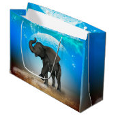 かわいいベビー象 ラージペーパーバッグ (正面アングル)