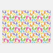 かわいいベビー足並べパーティー包装紙シート ラッピングペーパーシート (正面)