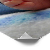 かわいいベビー足 ポスター (角)