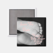 かわいいベビー足 マグネット (正面/裏面)