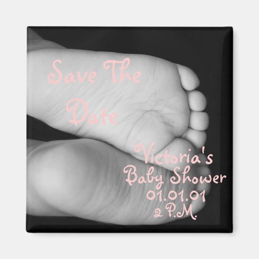 かわいいベビー足 マグネット (正面)