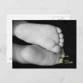 かわいいベビー足 案内ポストカード (正面/裏面)