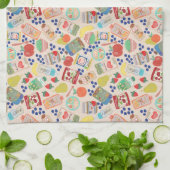 かわいいベビー食 キッチンタオル (折り畳み)