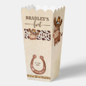 かわいいベビー馬の最初のロデオ小さなカウボーイの誕生日 フェイバーボックス (裏面)