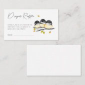 かわいいベビー鳥の《鳥》アメリカゴガラ赤ちゃんシャワー エンクロージャーカード (正面/裏面)