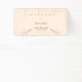 かわいいベビー鳩ベビーシャワーバナー 横断幕 (インサイチュ)