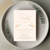 かわいいベビー鳩ベビーシャワー招待状 招待状