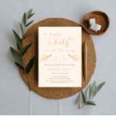 かわいいベビー鳩ベビーシャワー招待状 招待状