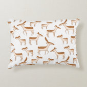 かわいいベビー鹿と家族 アクセントクッション (正面)