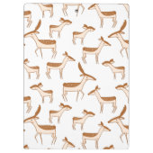 かわいいベビー鹿と家族 クリップボード (裏面)