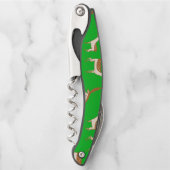 かわいいベビー鹿と家族 ソムリエナイフ (正面)