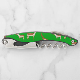 かわいいベビー鹿と家族 ソムリエナイフ