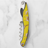 かわいいベビー鹿と家族 ソムリエナイフ (正面)