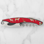 かわいいベビー鹿と家族 ソムリエナイフ (正面)