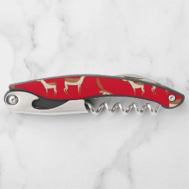 かわいいベビー鹿と家族 ソムリエナイフ